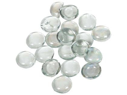 Dagan 3/4-Inch Iridescent Fire Beads 10 Pounds, Clear