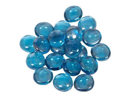 Dagan 3/4-Inch Iridescent Fire Beads 10 Pounds, Light Blue