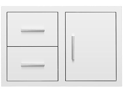 Summerset 33-Inch Stainless Steel Masonry Access Door & Double Drawer Combo