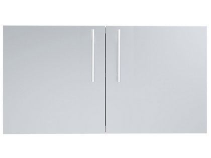 Sunstone Designer Series Raised Style 42-Inch Stainless Steel Double Door with Shelves