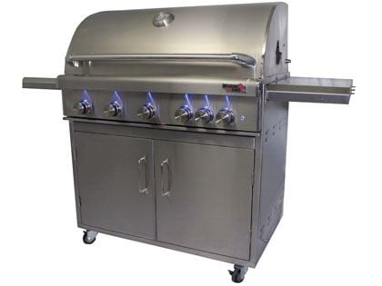 Dragon Fire 40-Inch 5-Burner Stainless Steel Gas Grill