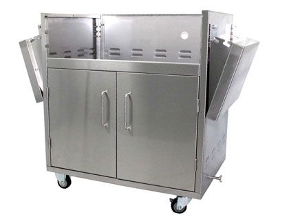 Dragon Fire 40-Inch Stainless Steel Grill Cart