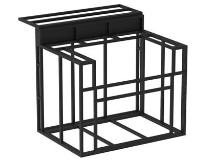 Videl 48-Inch KD Island Frame with Outdoor Kitchen Bar