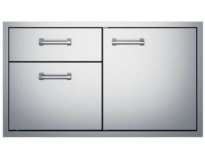 Delta Heat 36-Inch Stainless Steel Access Door & Double Drawer Combo