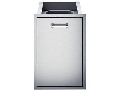 Delta Heat 18-Inch Roll-Out Stainless Steel Trash Bin