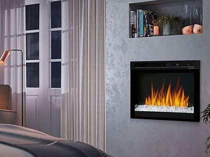 Dimplex Nova 26-inch Multi-Fire XHD Plug-In Electric Firebox with Acrylic Ember Media Bed