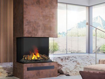 Dimplex Optimyst e-MatriX 39-inch Built-In Water Vapor Fireplace - Three Sided Bay