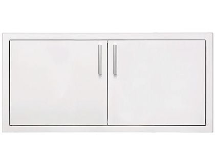 Summerset 36-Inch Stainless Steel 2-Drawer Dry Storage Pantry & Enclosed Cabinet Combo with Hidden Hinge