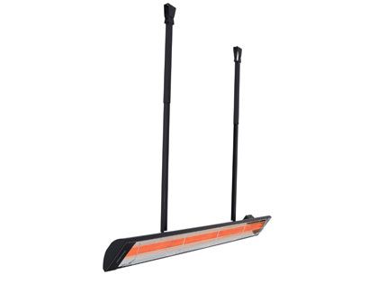Bull Black Drop Pole Heater Mounts (Up to 6 Feet Long)