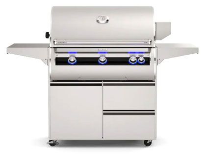 Fire Magic Echelon Diamond E790i 36-Inch Freestanding Gas Grill with Rotisserie, Left Side Infrared Burner & Analog Thermometer