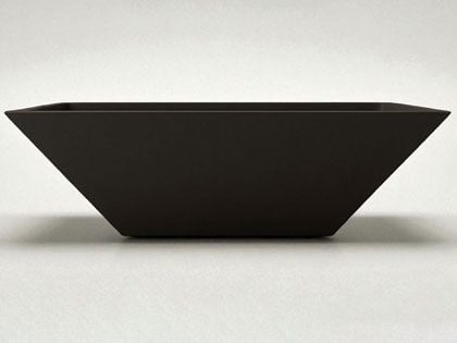 Warming Trends AON GFRC Architectural Ember Square Wok Concrete Vessels with CROSSFIRE 2.0 Brass Burner 