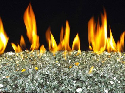 American Fyre Designs Fire Glass - Emerald Reflective