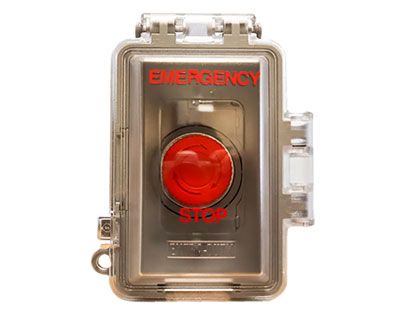 Warming Trends Emergency Stop Push Button with Weather-Proof Lift Cover