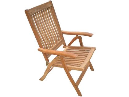 Estate Teak Patio Dining Arm Chair