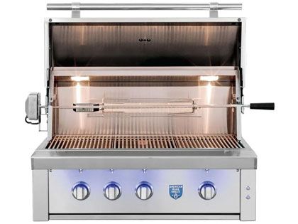 American Made Grills Estate 36-Inch 3 Burner Gas Grill with Rear Infrared Burner & Rotisserie Kit