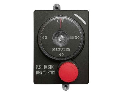 Firegear Mechanical Timer with Emergency Shut-Off, 1-Hour