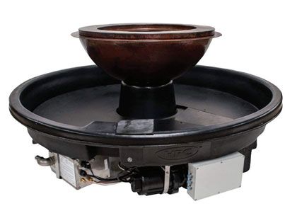 HPC Fire Evolution 360 Degree Fire and Water Bowl Insert - Electronic Ignition