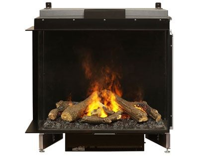 Dimplex Optimyst e-MatriX 35-inch Built-In Water Vapor Fireplace - Left Facing