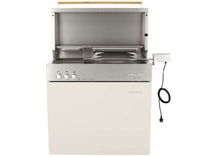 zwilling flammkraft ivory white freestanding grill
