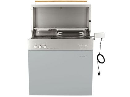 zwilling flammkraft light grey freestanding grill
