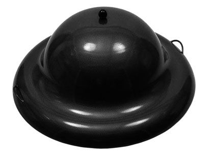 HPC Fire Round Aluminum Fire Pit Cover in Black - 44-Inch