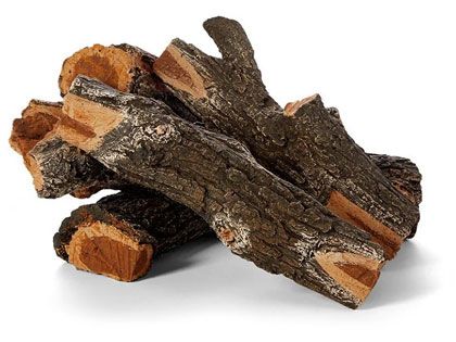 HPC Fire Arizona Weathered Oak Outdoor Concrete Gas Log Set - 9 Piece