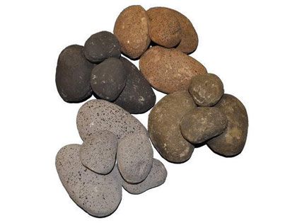 HPC Fire Multicolor Ceramic Fiber River Rock, 1/2 Cubic Foot