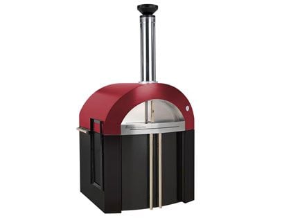 Forno Venetzia Bellagio 300 44-Inch Outdoor Wood-Fired Pizza Oven - Red