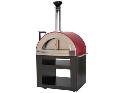 Forno Venetzia Torino 300 62-Inch Outdoor Wood-Fired Pizza Oven - Red