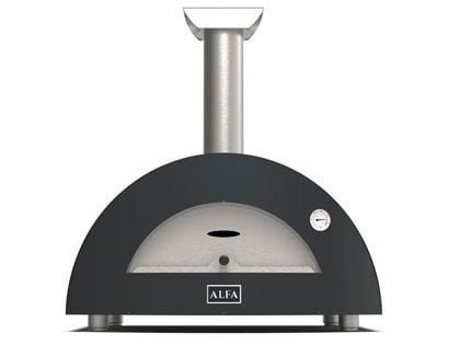 Alfa Moderno 2 Pizze 38-Inch Wood-Fired Pizza Oven - Anthracite Grey