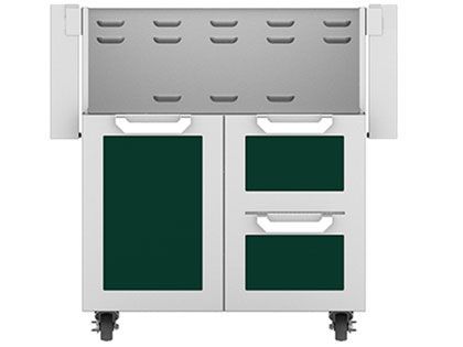 Hestan Double Drawer And Door Tower Cart For 30-Inch Gas Grill