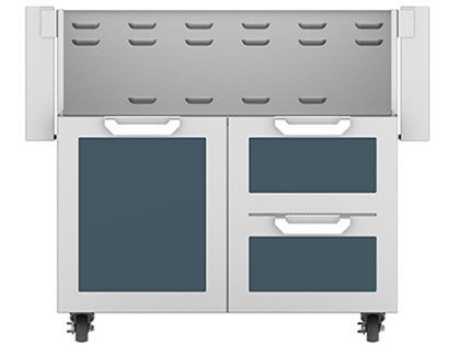 Hestan Double Drawer And Door Tower Cart For 36-Inch Gas Grill