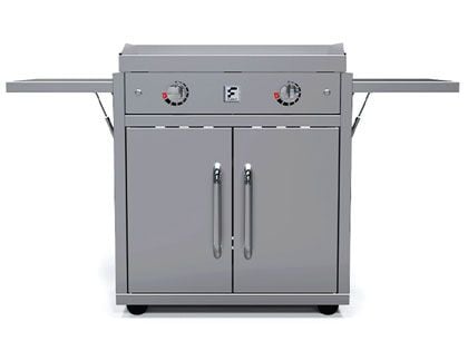 Fusion 30-Inch 3600W 2-Burner Electric Griddle on Cart