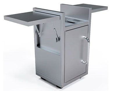 Fusion Stainless Steel Cart for 16-Inch 1-Burner Griddle