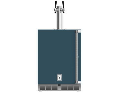 Hestan 24-Inch 5.2 Cu. Ft. Left Hinge Outdoor Rated Double Tap Beer Dispenser
