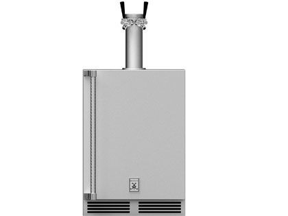 Hestan 24-Inch 5.2 Cu. Ft. Right Hinge Outdoor Rated Double Tap Beer Dispenser