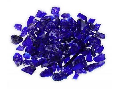 Firegear Fireglass 1/2" to 3/4" in Size - 10 lb. Jug - Dark Blue