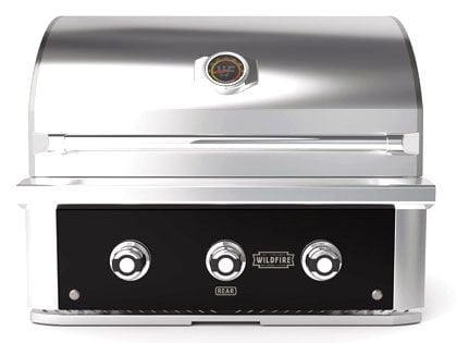 wildfire ranch pro black stainless steel 30-inch built in grill