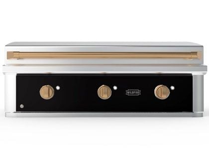 Wildfire Ranch Pro 42-Inch 3-Burner 304 Black Stainless Steel Griddle - Brushed Bronze Accents