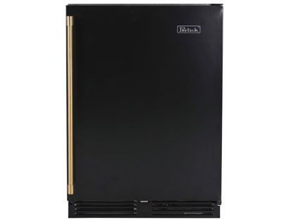 Perlick 24-Inch 5.2 cu. ft. Signature Series Marine & Coastal Series Stainless Steel Outdoor Freezer With Matte Black Solid Door