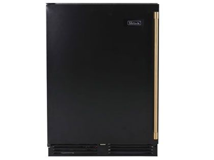 Perlick 24-Inch 5.2 cu. ft. Signature Series Marine & Coastal Series Stainless Steel Outdoor Freezer With Matte Black Solid Door