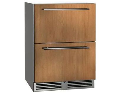 Perlick 24-Inch 5.2 cu. ft. C-Series Stainless Steel Panel Ready Outdoor Refrigerator Drawers