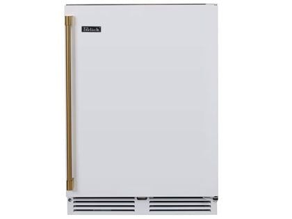 Perlick 24-Inch 5.2 Cu. Ft. C-Series Stainless Steel Outdoor Refrigerator with Matte White Solid Door