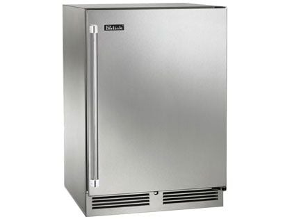 Perlick 24-Inch 3.1 cu. ft. Signature Series Shallow Depth Marine & Coastal Series Stainless Steel Outdoor Beverage Center