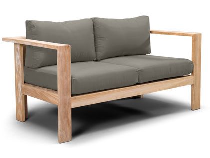 Harmonia Living Ando Teak Wood Outdoor Loveseat