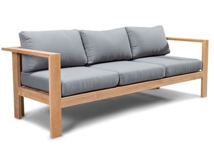 Harmonia Living Ando Teak Wood Outdoor Sofa