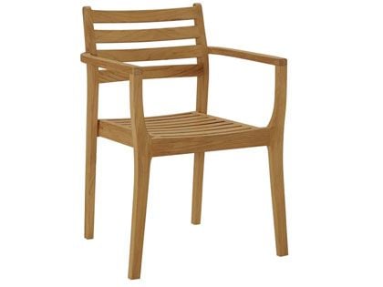 Kolding Teak Outdoor Dining Stacking Armchair - Set of 4