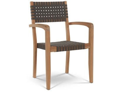 Herning Teak Outdoor Dining Stacking Armchair - Set of 4