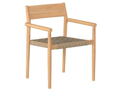 Siena Teak Stackable Outdoor Dining Armchair - Set of 4
