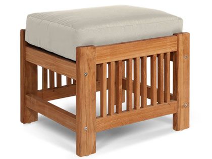 Summer Teak Ottoman